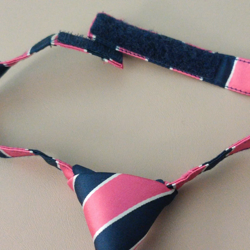 Gymboree Pink and Navy Striped Dresses Up Tie, Size 2T - 5T
